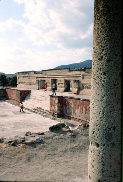 View of a Courtyard by Pre Columbian Pre Columbian